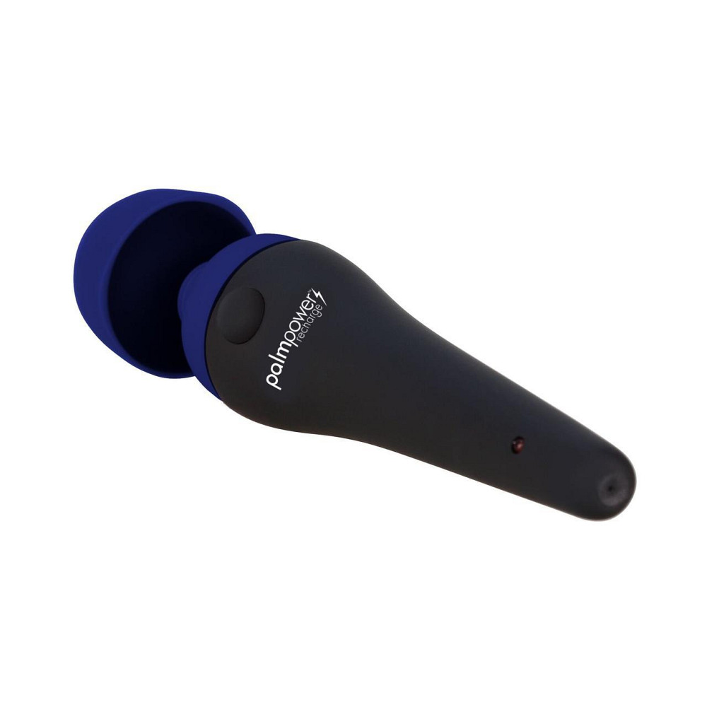 Вібромасажер PalmPower Recharge Blue, перезаряджуваний, гнучка головка, тревел-замок Sex Aura Київ - фото 2