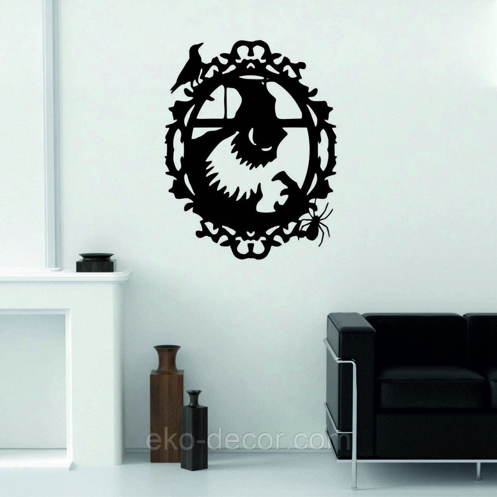 Декоративне настінне Панно «Монстр. Гелловін.», Декор на стіну 110*86 см, Чорний Київ - фото 4