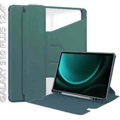 Чехол для планшета BeCover 360° Rotatable Samsung Galaxy Tab S10 Plus (SM-X820/SM-X826) 12.4" Dark Green (712266) Винница
