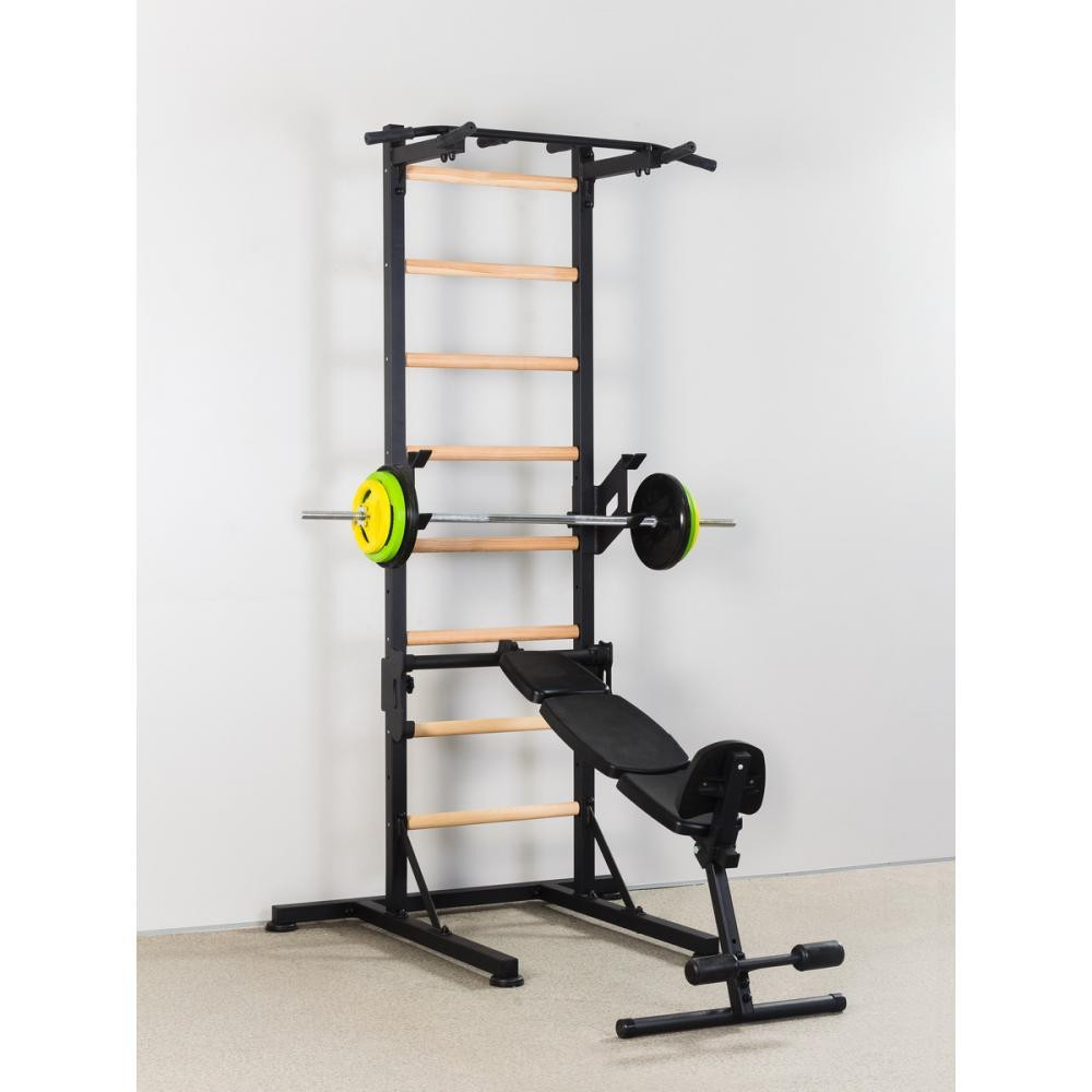 Шведская стенка усиленная передвижная до 130 кг с деревянными перекладинами из экологически ясеня и липы Каменское - изображение 10