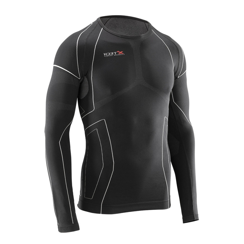 Термокофта (лонгслів) X TECH Maglia Race 3 Munica Lunga  giroc Nero L/XL Чорна Луцк - изображение 3