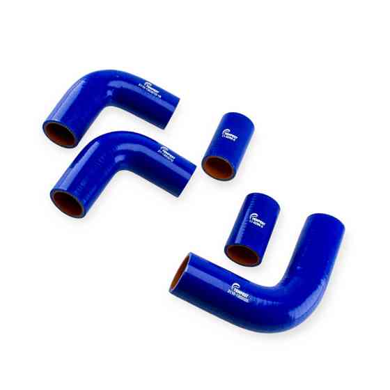 Патрубок ГАЗ 3110 (406) (к-кт 5 шт) силікон синій радіатора Мукачево