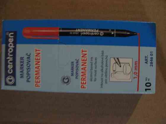 Маркер перманентний тм Centropen 1mm код2846 Чорний (10 шт.) Харків