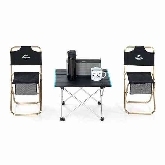 Стол раскладной Naturehike NH19Z008-Z, алюминий, Размер S, серый Ровно