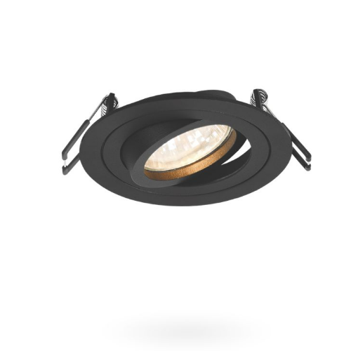 LED Світильник врізний круглий під лампу GU10 92*25мм чорний VL-SPF08R-B Videx Житомир - фото 3