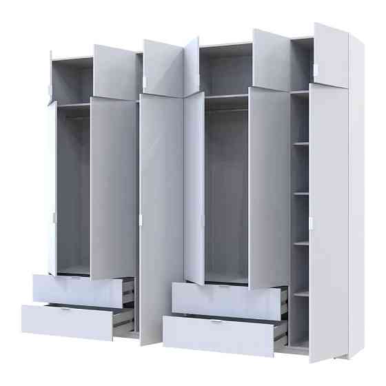 Шафа для одягу Doros Лукас Біла 3+3 ДСП 270х50х240 DRS-011685 (42005114) Львів