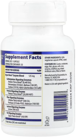 Пищеварительные ферменты Enzymedica Essential Enzyme Formula 30 кап Киев