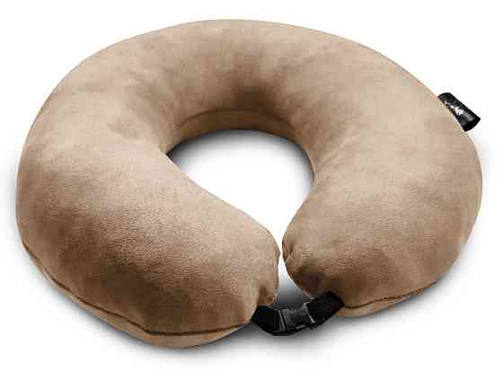 Подушка дорожня бежевая Київ