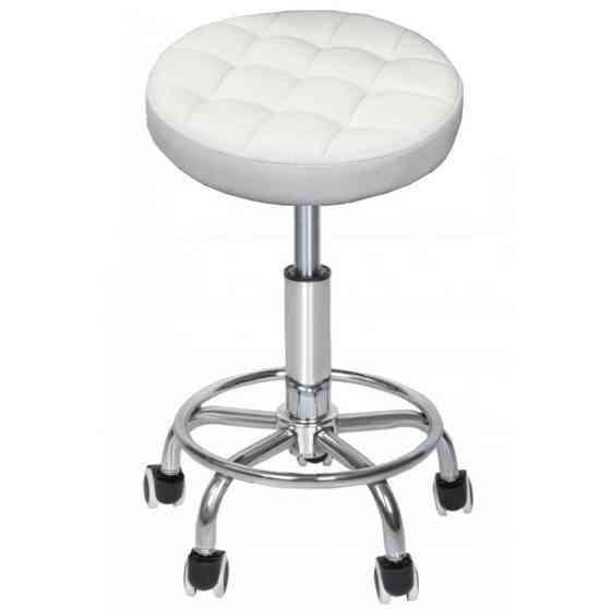 Крісло табурет стілець на колесах без спинки кругле Bonro B-496 Київ