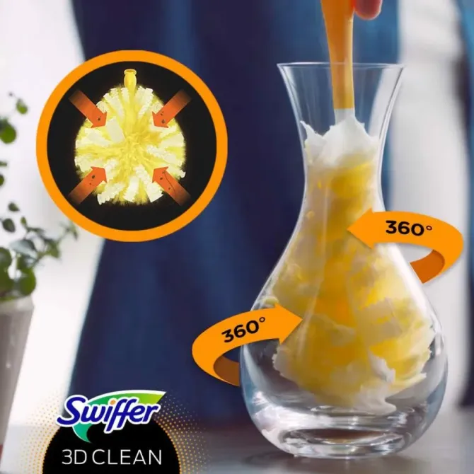 Піридастр Swiffer 3D Clean Duster Kit на довгій ручці Львів - фото 3