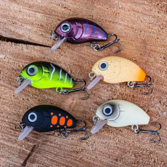 Воблеры кренки набор 5шт размер 2.8см вес 2г в коробке рыболовные приманки Киев