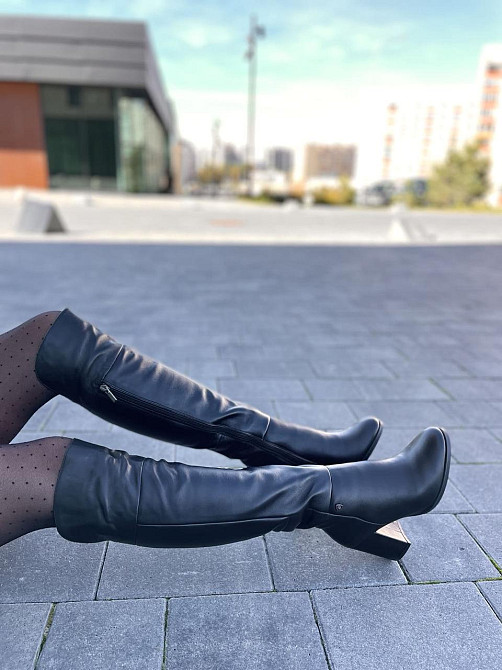 Stepter Ботфорти жіночі STEPTER 5933 чорні (зима євро-хутро, шкіра натуральна) (3905) 36р.38р.4 Коломия - фото 1