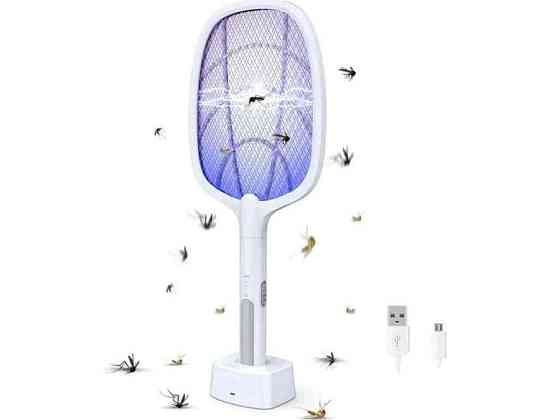Комахобійка електрична 5W акумуляторна 1200mAh Li-Ion Mosquito Swatter ТМ КИТАЙ Київ