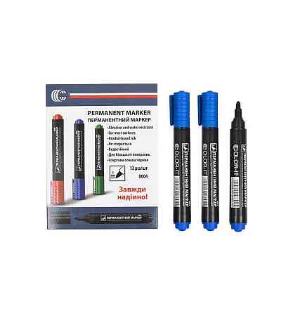 Маркер синій COLOR-IT 8004(Blue) Diamont "C" в упаковці 12 шт Вінниця