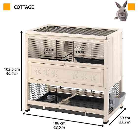 Клітка для кроликів Ferplast Cottage (Ферпласт Котедж) Запоріжжя