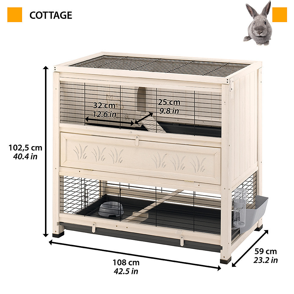 Клітка для кроликів Ferplast Cottage (Ферпласт Котедж) Запоріжжя - фото 2
