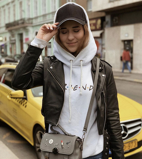 Білий жіночий Худі з принтом — friends Чернівці - фото 1