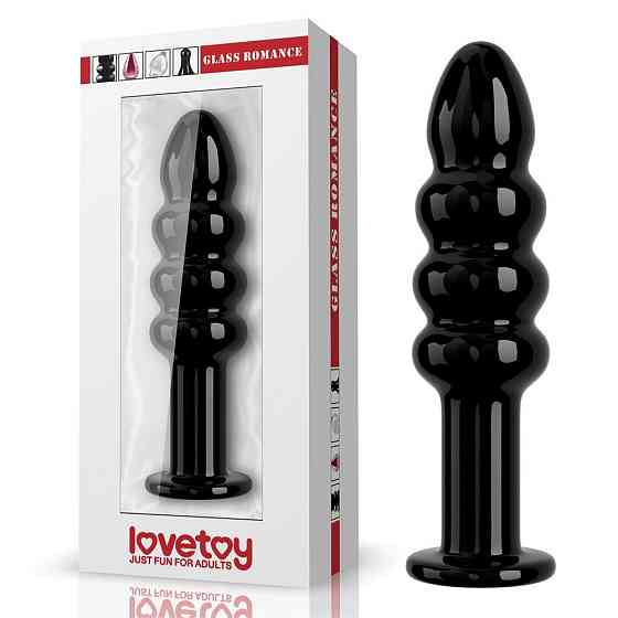 Стеклянный фаллоимитатор 5.5 GLASS ROMANCE CZARNY Sex Aura Киев
