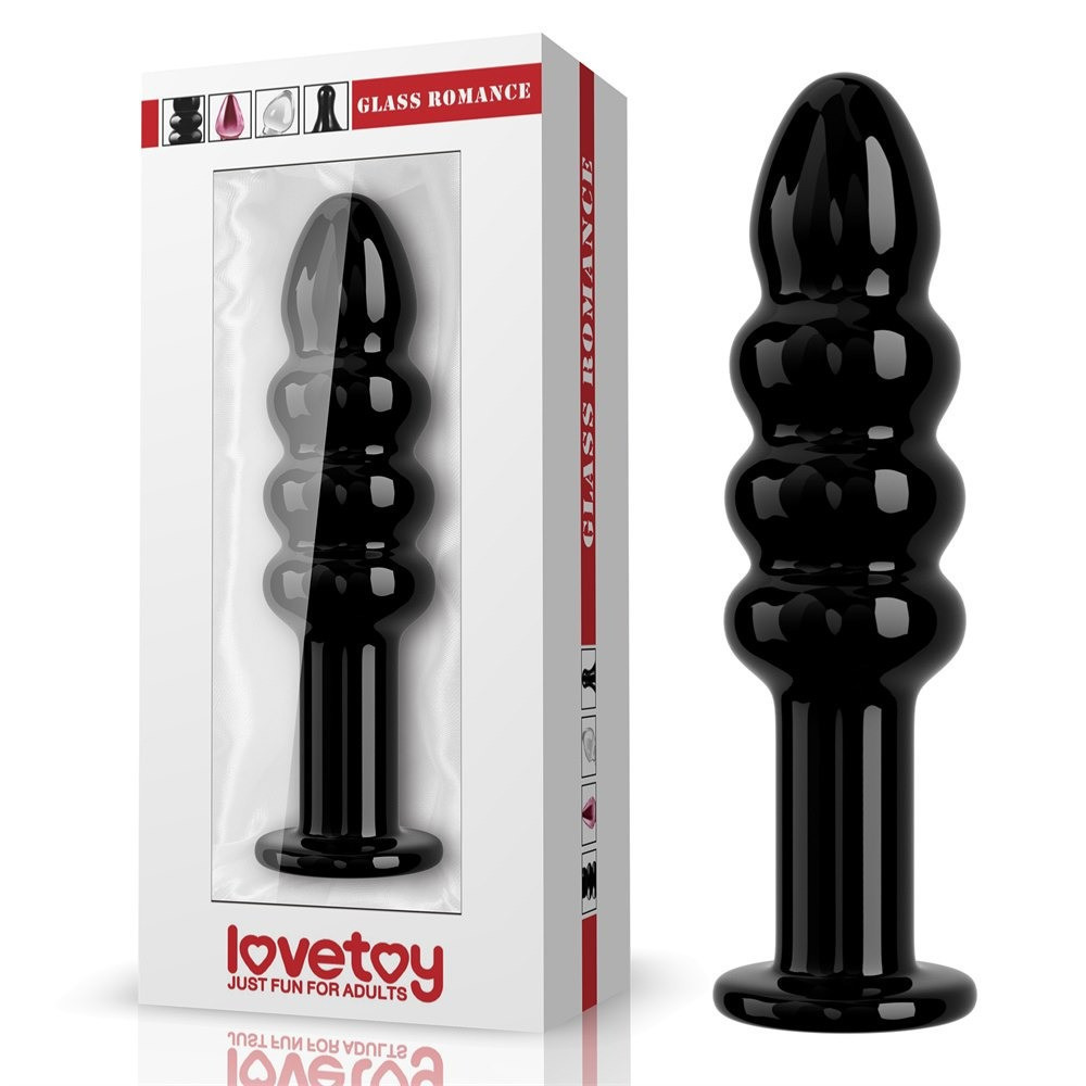 Стеклянный фаллоимитатор 5.5 GLASS ROMANCE CZARNY Sex Aura Киев - изображение 1