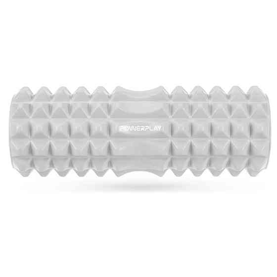 Массажний ролик (ролер) PowerPlay 4405 EVA Massage Roller Сірий (33x12см.) Кам'янське