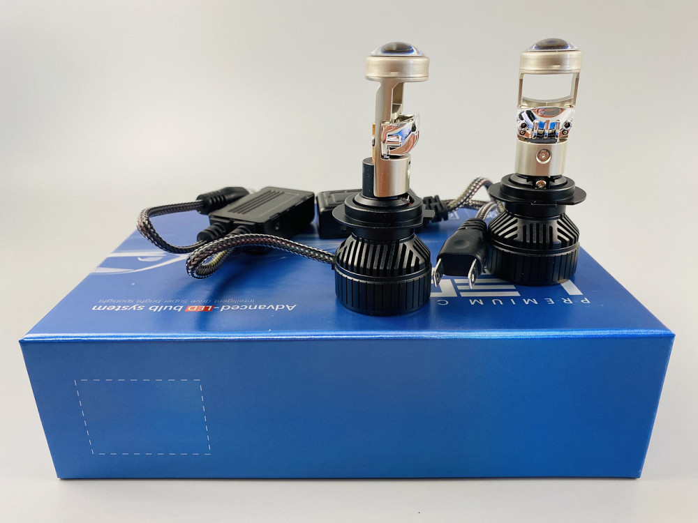 Світлодіодна лампа. (К-кт 2 шт) 12V-36V 90W set (реальних ватів) LED + лінза + чітка світлотінева межа Мукачево - фото 10