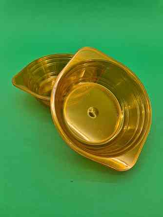 Миска одноразова 500мл Склоподібна Юніта помаранчева 10 шт Харків