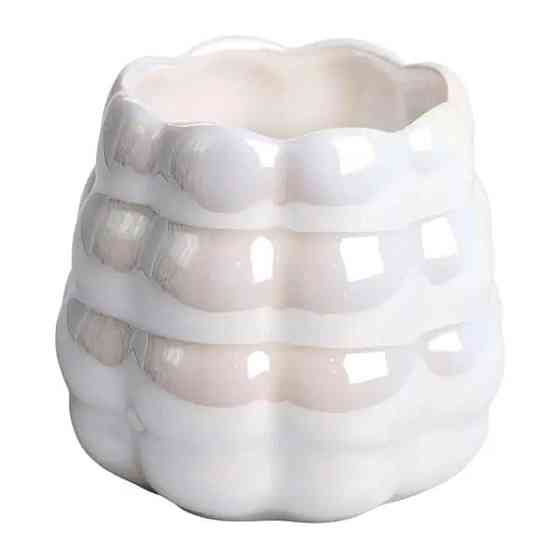 Набор вилок и ложек десертных на 3 персоны с подставкой из фарфора 7 предметов Перламутровый HP-20-62 Киев