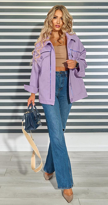 Джинсова куртка з графіті (42) Київ - фото 5