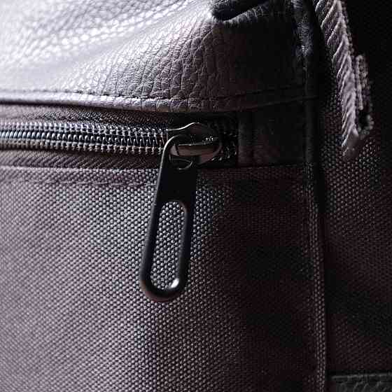 Рюкзак для ноутбука із вставками еко-шкіри FABRA 22582 Чорний Київ