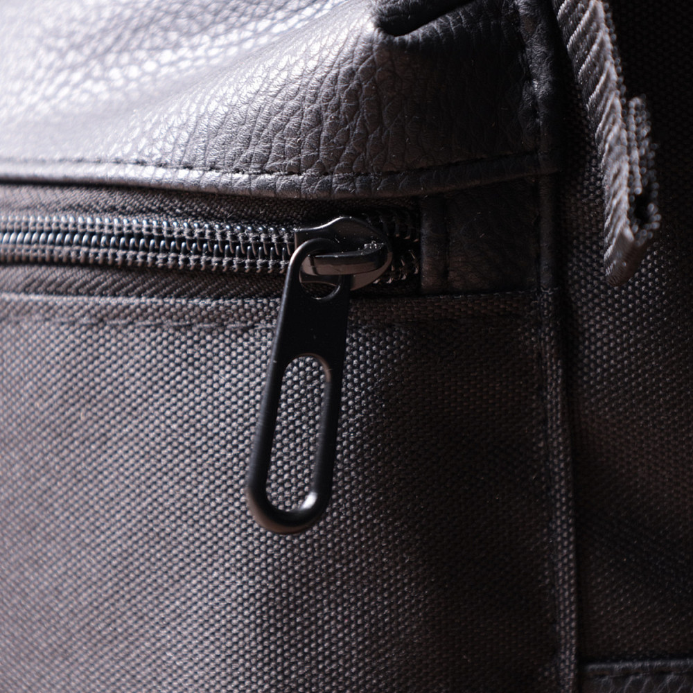 Рюкзак для ноутбука из вставками эко-кожи FABRA 22582 Черный Киев - изображение 3