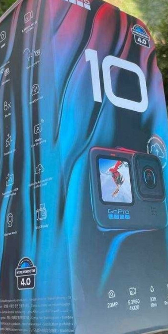 Екшн камера GoPro HERO10 Black в новому стані. Киев - изображение 1