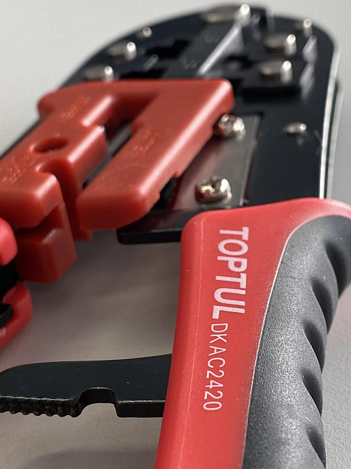 Кліщі для обтиску і зачистки проводів (RJ11/RJ12/RJ45) трещоточные TOPTUL DKAC2420 Одеса - фото 4