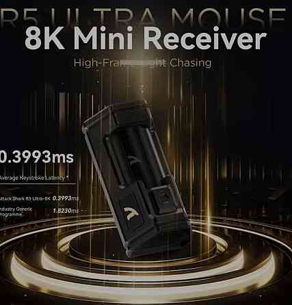 Топова миша Attack Shark R5 Ultra 42000dpi 8К карбон 39 грам. Харків