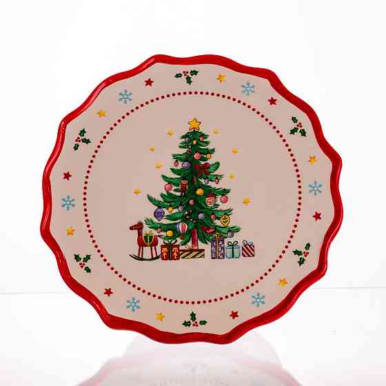 Тортівниця порцелянова на ніжці New Year Ø21 (см) CR-1-6 Київ