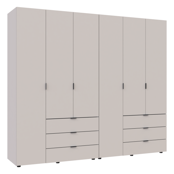 Комплект шаф для одягу Doros Гелар (2 шт.) 232,4х49,5х203,4 см Кашемір (DRS-011241) Львів