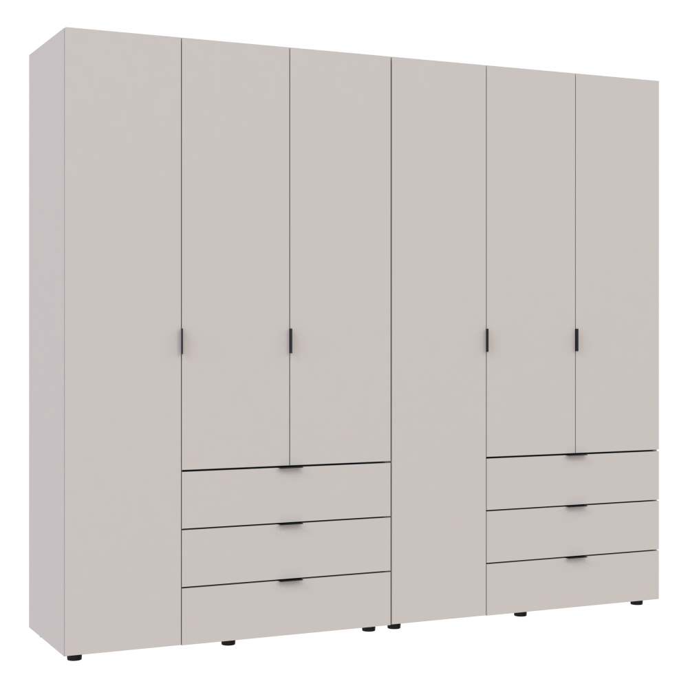 Комплект шаф для одягу Doros Гелар (2 шт.) 232,4х49,5х203,4 см Кашемір (DRS-011241) Львів - фото 2