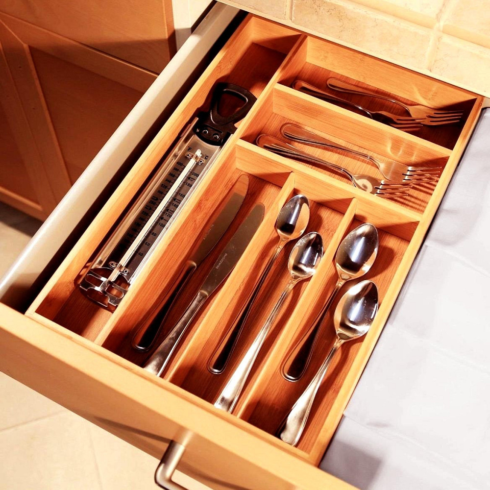 Лоток для столових приладів "Кальде" сієна Миколаїв - фото 1