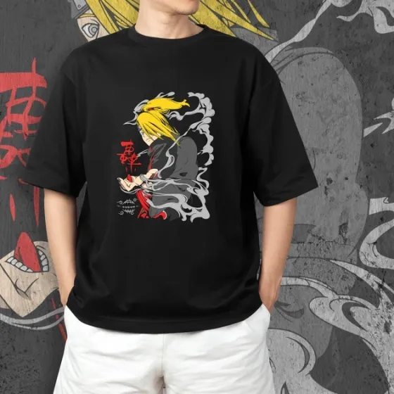 Футболка для подростка мальчика с принтом Наруто Дейдара 2 Размер 160 Anime10316 Днепр