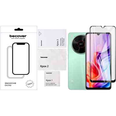 Скло захисне BeCover Nubia V70 Max Black (713456) Вінниця