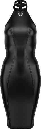 Платье с чокером Noir Handmade F160 из винила, черное, L Sex Aura Киев