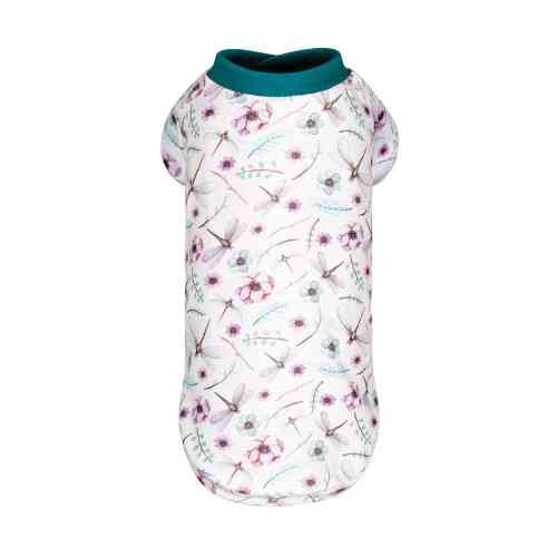 Футболка Pet Fashion Flora для собак бавовна трикотаж біла з квітковим принтом XS2 Київ