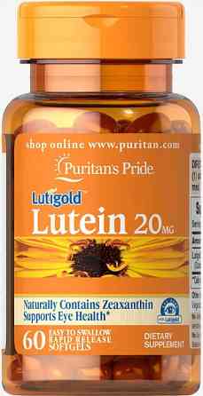 Лютеїн для зору з зеаксантином Puritan's Pride  Lutein with Zeaxanthin 20 мг 60 капс Київ