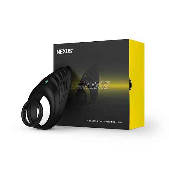 Эрекционное виброкольцо Nexus Enhance Vibrating Cock and Ball Ring, двойное Sex Aura Киев