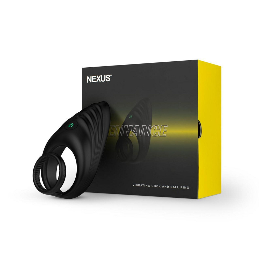 Эрекционное виброкольцо Nexus Enhance Vibrating Cock and Ball Ring, двойное Sex Aura Киев - изображение 5