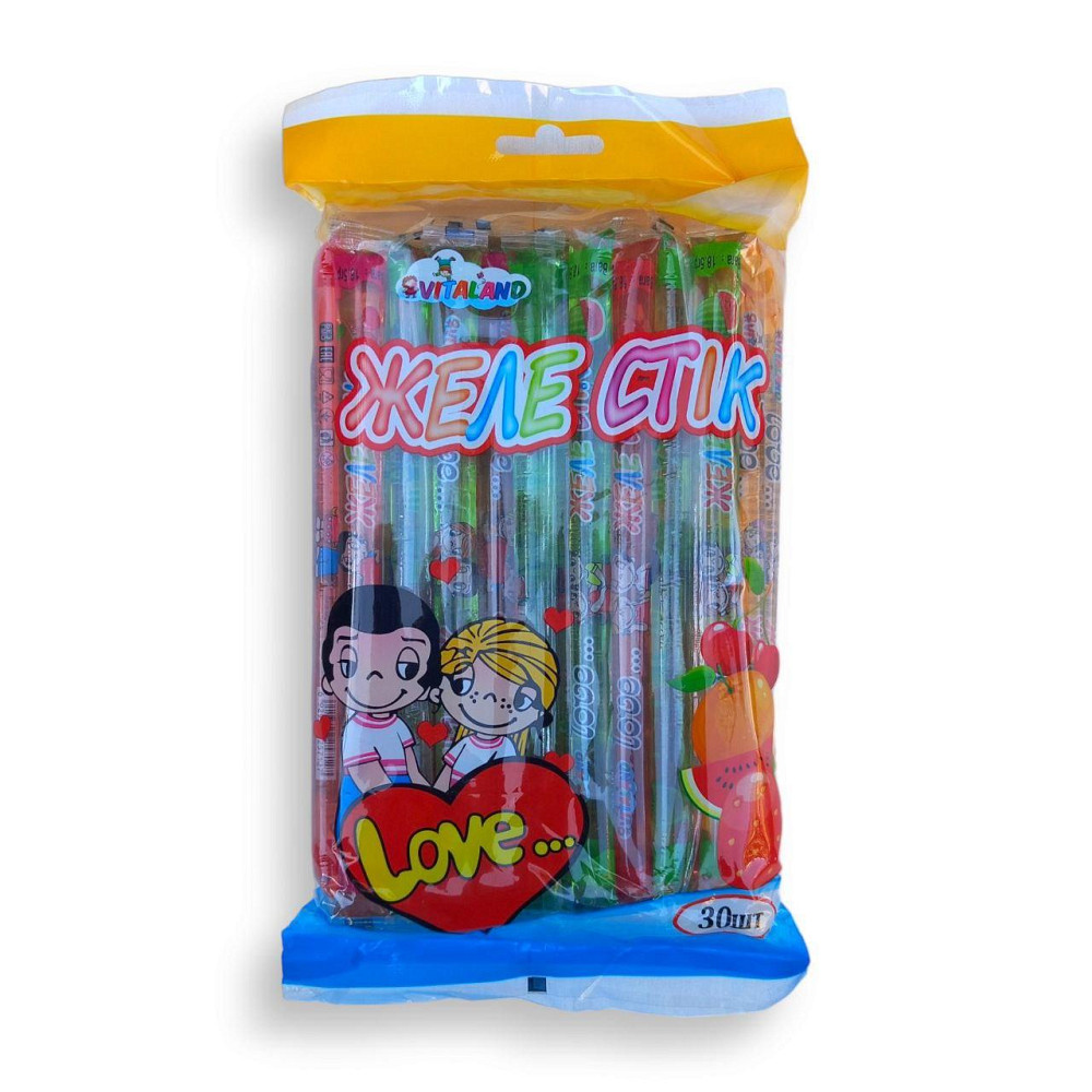 Желе в стиках Love is микс вкусов ТМ Vitaland 30 шт./уп Харків - фото 2