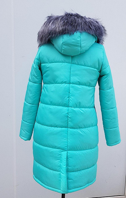 Стильный пуховик женский от производителя . Цвет темная мята. Киев - изображение 3