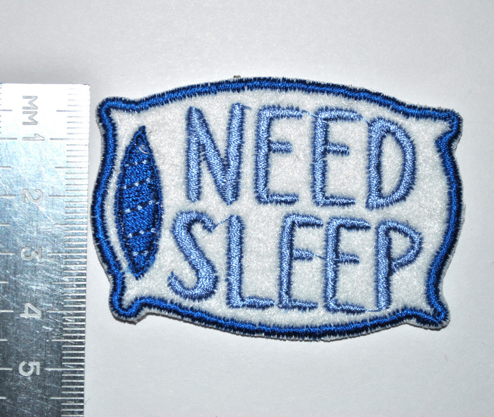 Нашивка патч подушка Need Sleep (синяя) Запорожье - изображение 3