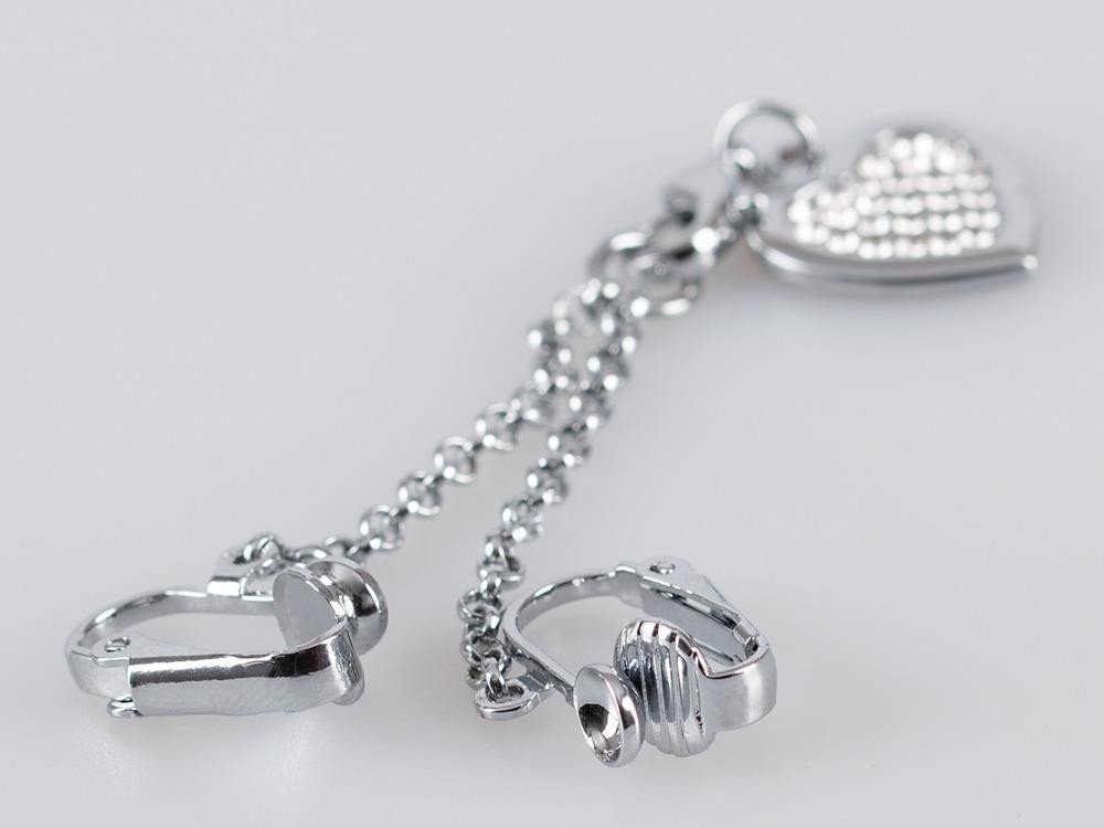 Затискач для клітора Intimate Heart-shaped Chain Sex Aura Київ - фото 2