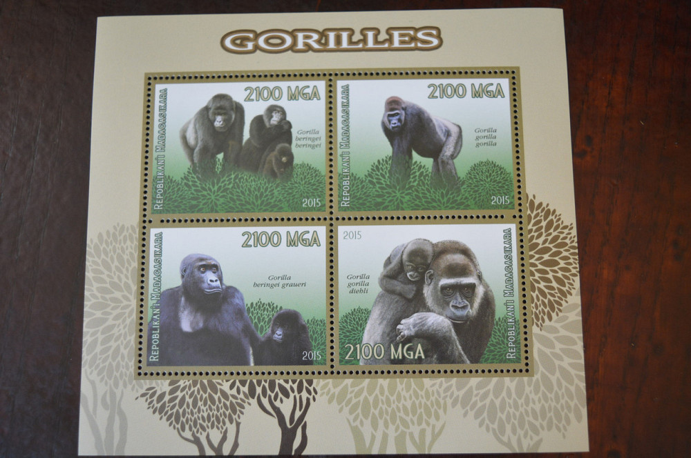 Мадагаскар. Фауна. Личности. Блок. (А-35) Полтава - изображение 1