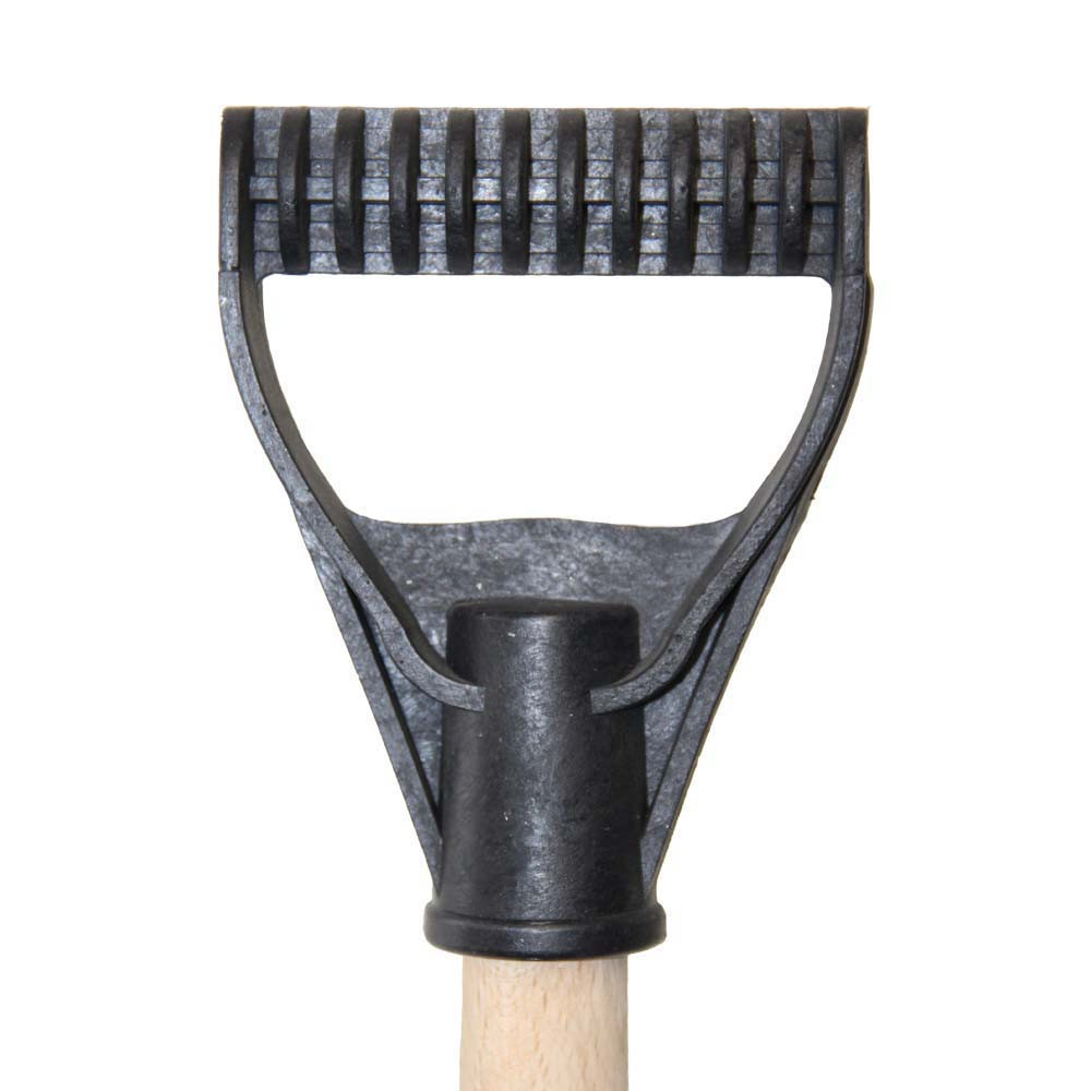 Grad Лопата для снега/зерна пластиковая с оцинкованной планкой Standard 490×495мм с деревянным Коломия - фото 4